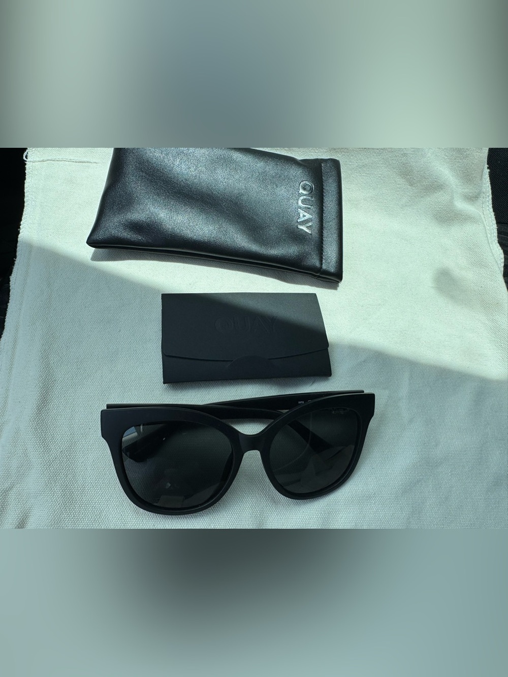 Quay Australia Black Men's Sunglasses with Black Case
